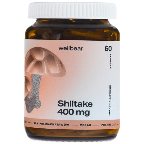 Wellbear Shiitake 400 mg - 60 Capsules