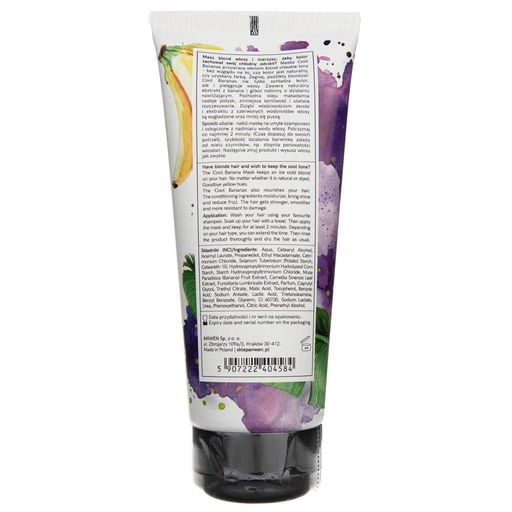 Anwen Color Cooling Mask for Blond Hair Cool Bananas - 200 ml