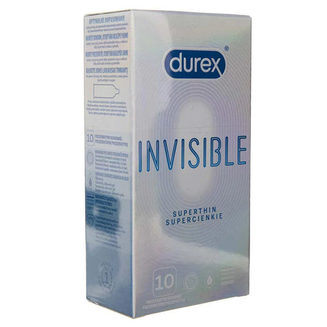 Durex Invisible Superthin Condoms - 10 pieces