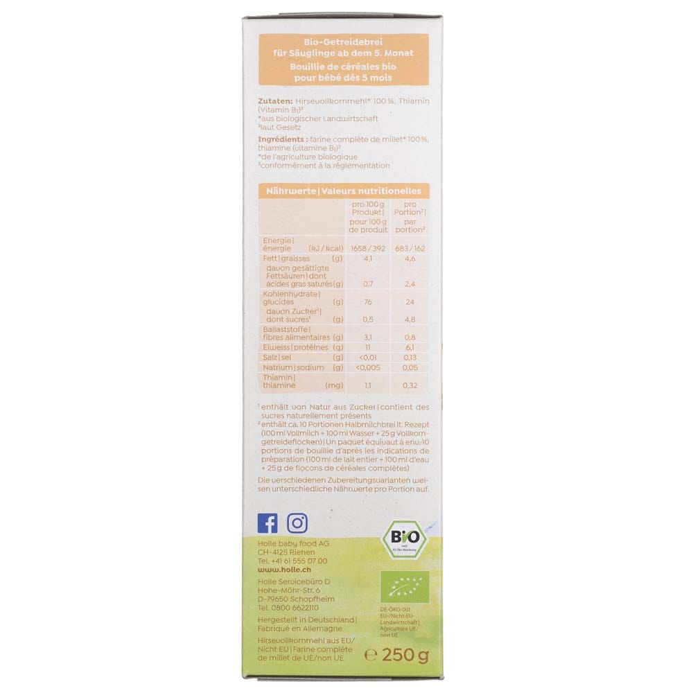 Holle Whole Grain BIO Porridge After 5 Months - 250 g