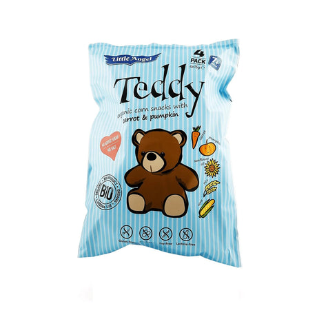 McLloyd's Teddy Carrot & Pumpkin Corn Crisps 4 x 15 g