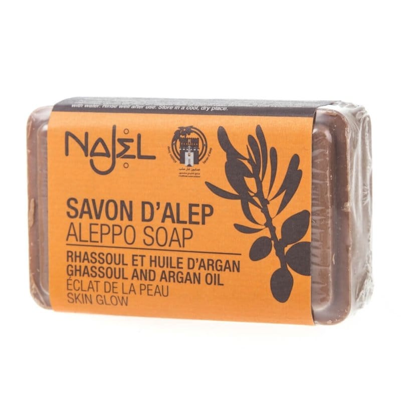 Najel Aleppo soap with rhassoul clay and argan oil - 100 g