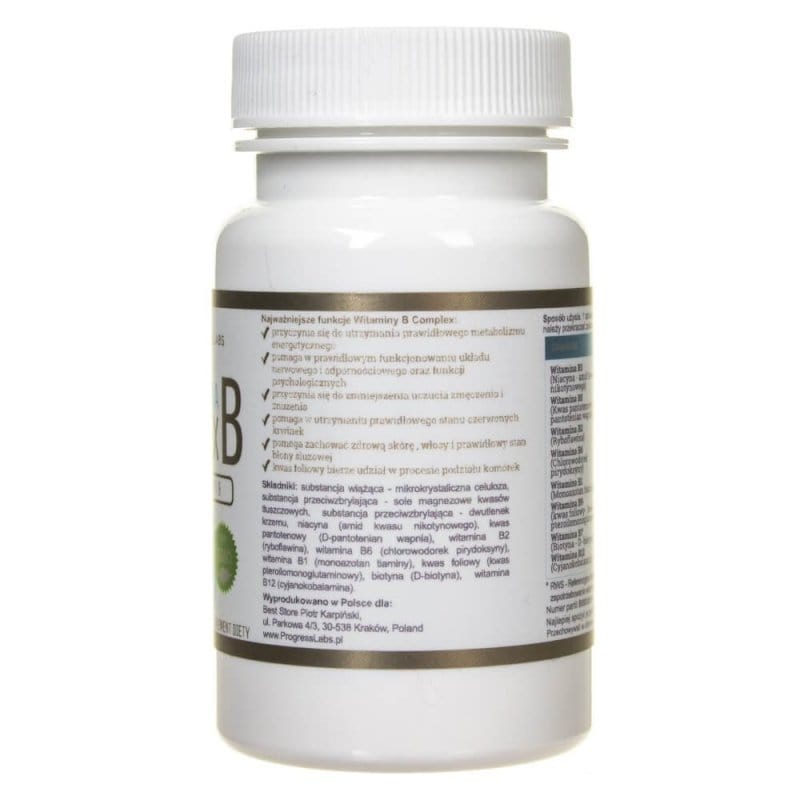 Progress Labs Vitamin B Complex - 120 Tablets