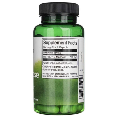 Swanson D-Mannose 700 mg - 60 Capsules